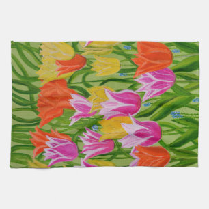 Tulips kitchen Towel