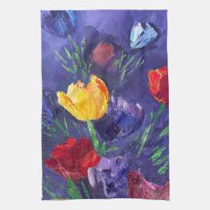 Tulips kitchen towel_Alaska Tea Towel