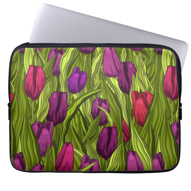 Tulips Laptop Sleeve (Front)