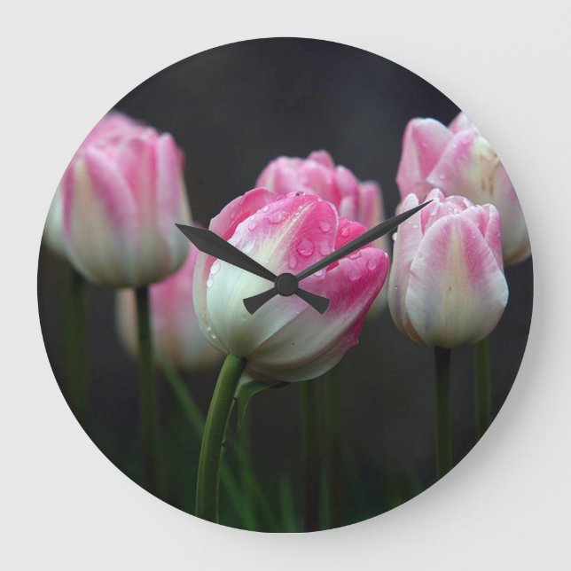 Tulips Large Clock (Front)