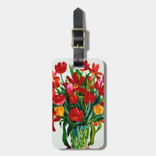 Tulips Luggage Tag