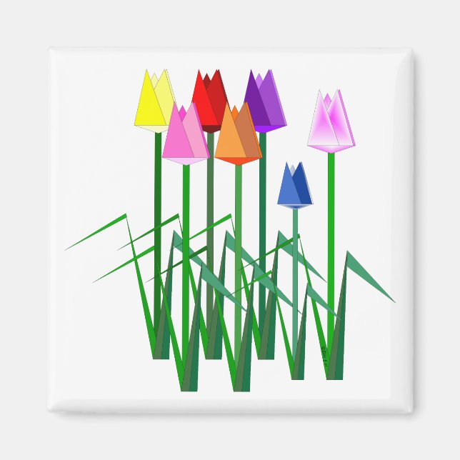 Tulips Magnet (Front)