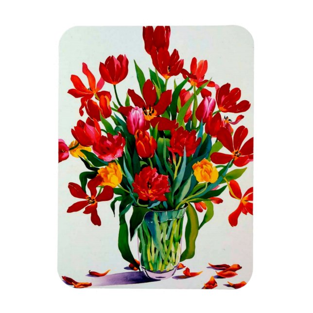 Tulips Magnet (Vertical)