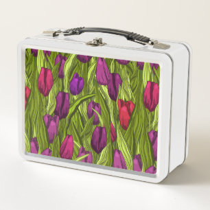 Tulips Metal Lunch Box