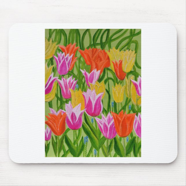 Tulips Mouse Mat (Front)