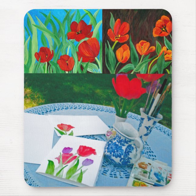 tulips mouse mat (Front)
