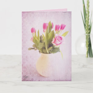 Tulips n Roses Greeting Card