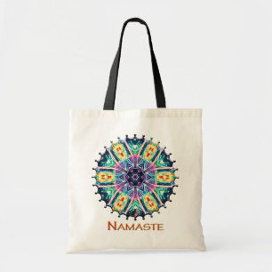 Tulips Namaste Kaleidoscope Tote Bag