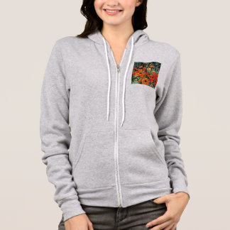 Tulips On Fire Artistic Floral Flowerbed v2 Hoodie