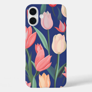 Tulips pattern. iPhone 16 plus case