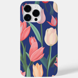 Tulips pattern. Case-Mate iPhone 14 pro max case