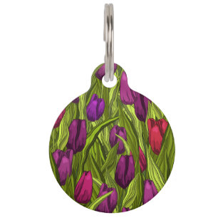 Tulips Pet Tag