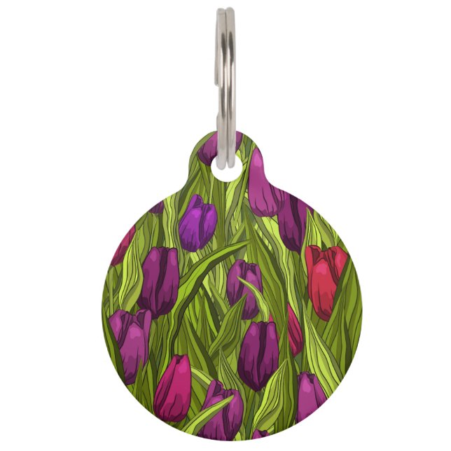 Tulips Pet Tag (Front)