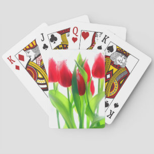 Tulips playing cards