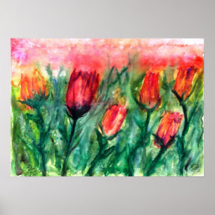tulips poster