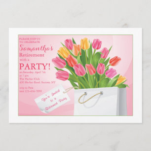 Tulips Retirement Party Invitation