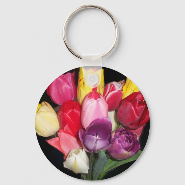 Tulips Says it All Key Ring (Front)