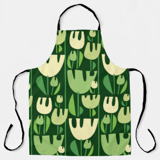 Tulips Scandinavian Style Pattern Apron