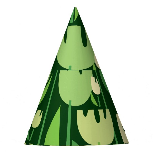 Tulips Scandinavian Style Pattern Party Hat (Front)