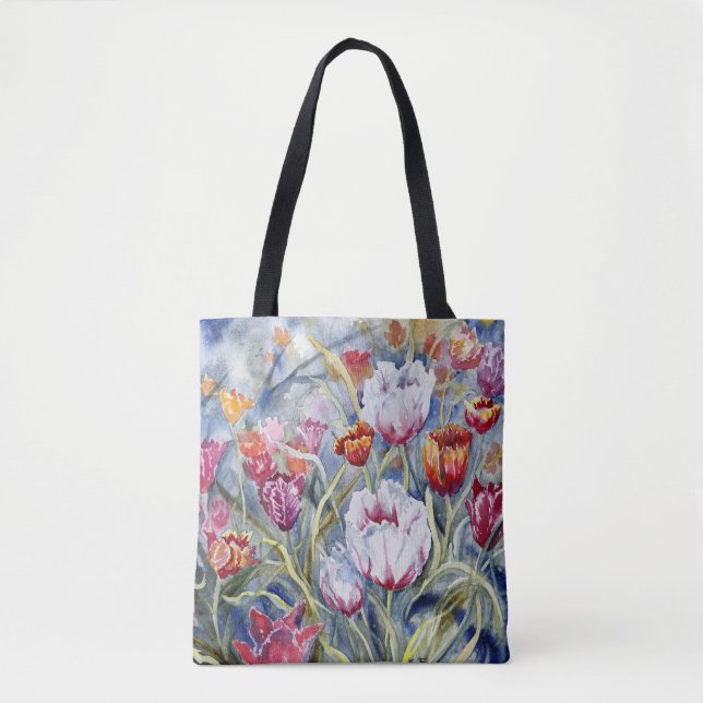 Tulips Shoulder Tote (Front)