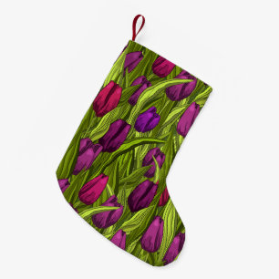 Tulips Small Christmas Stocking
