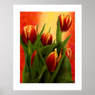 Tulips Smaller Wall Hanging Art The MUSEUM Zazzle Poster