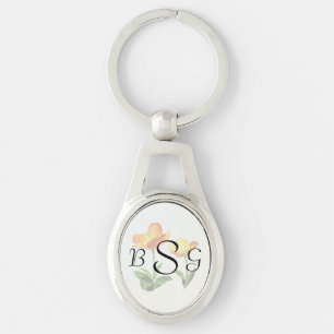 Tulips Tall and Short Wedding Products Key Ring