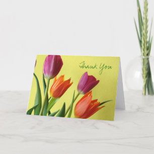Tulips Thank You Note Card