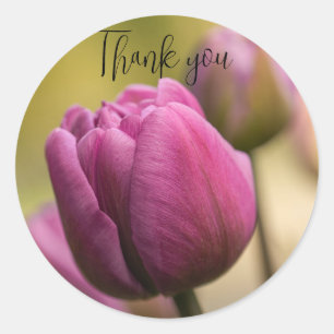 tulips thank you sticker