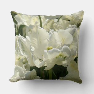 Tulips the white cushion