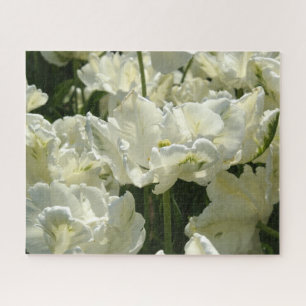 Tulips the white jigsaw puzzle