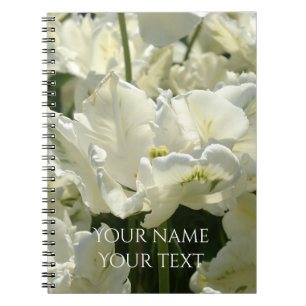 Tulips the white notebook
