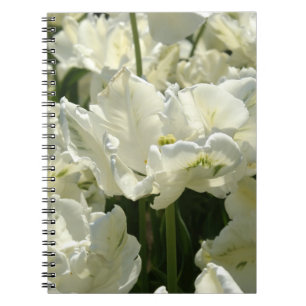 Tulips the white notebook