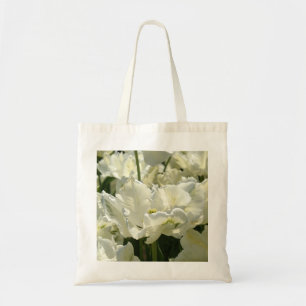 Tulips the white tote bag