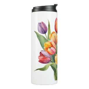 Tulips Thermal Tumbler