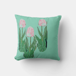 Tulips Three-Pink Cushion