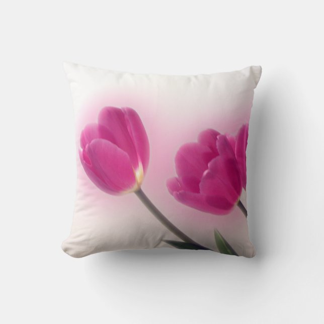 Tulips Throw Pillow (Front)