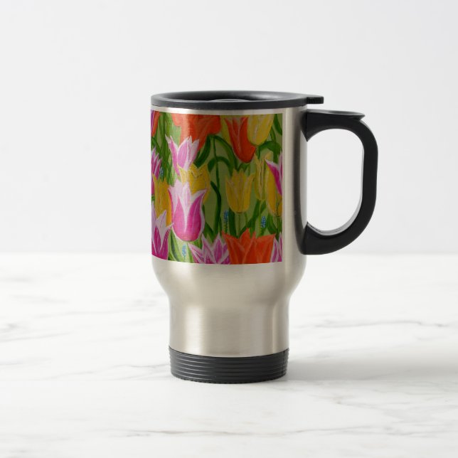 Tulips Travel Mug (Right)