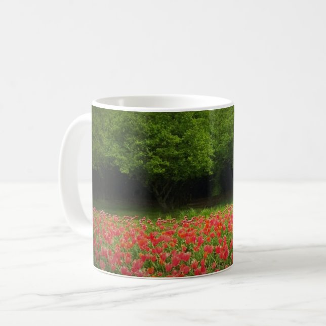 Tulips & Trees Coffee Mug (Front Left)