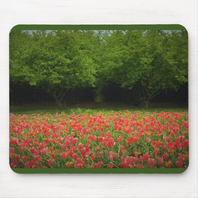 Tulips & Trees Mouse Mat (Front)