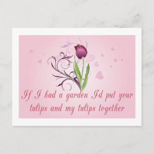 Tulips Valentine Postcard
