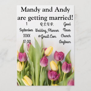 Tulips Wedding Invitation
