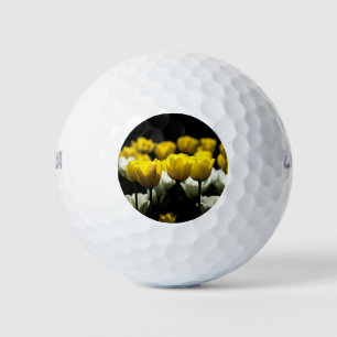 Tulips Yellow And White Golf Balls