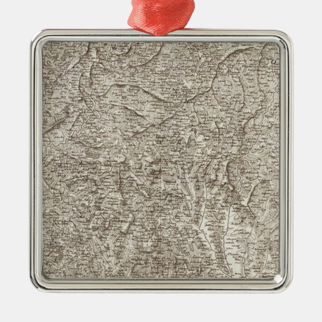 Tulle, Pompadour Metal Tree Decoration (Front)