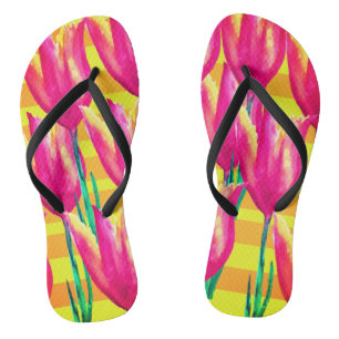 Tullips Stripes Flip Flops