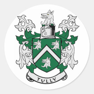 TULLY Coat of Arms Classic Round Sticker