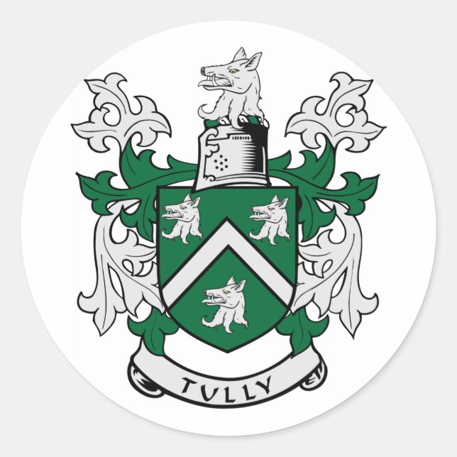TULLY Coat of Arms Classic Round Sticker (Front)