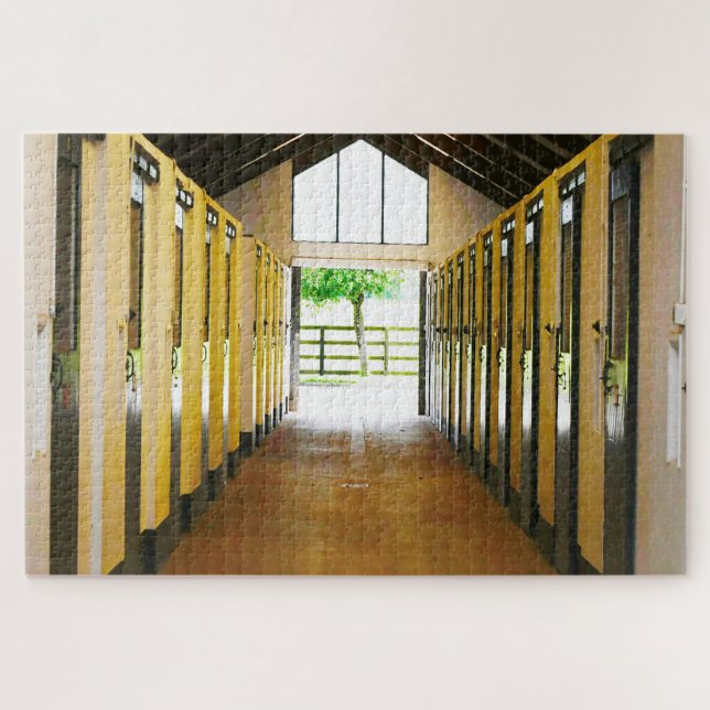 Tully Kildare Horse Stalls Jigsaw Puzzle (Horizontal)