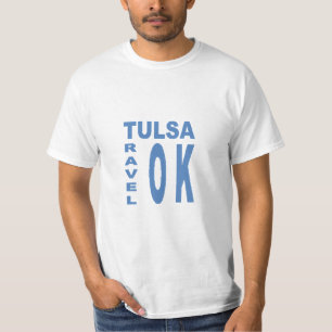 TULS TRAVEL OKLAHOMA Men's White T-shirt