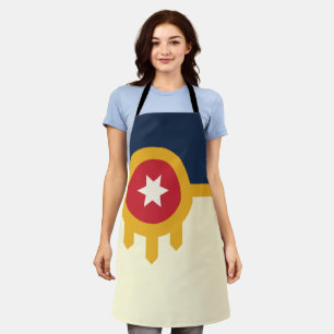 Tulsa City flag Apron